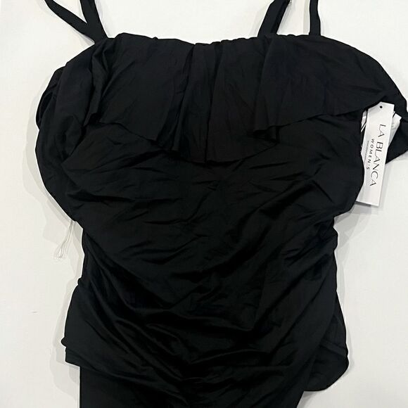 La Blanca Plus Size Island Goddess OfftheShoulder One-Piece Swimsuit
Women's 18W - Picture 10 of 15